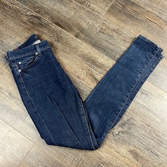 7 For All Mankind High Waist Skinny Jeans Pants Denim ((size 25)) - Picture 4 of 8